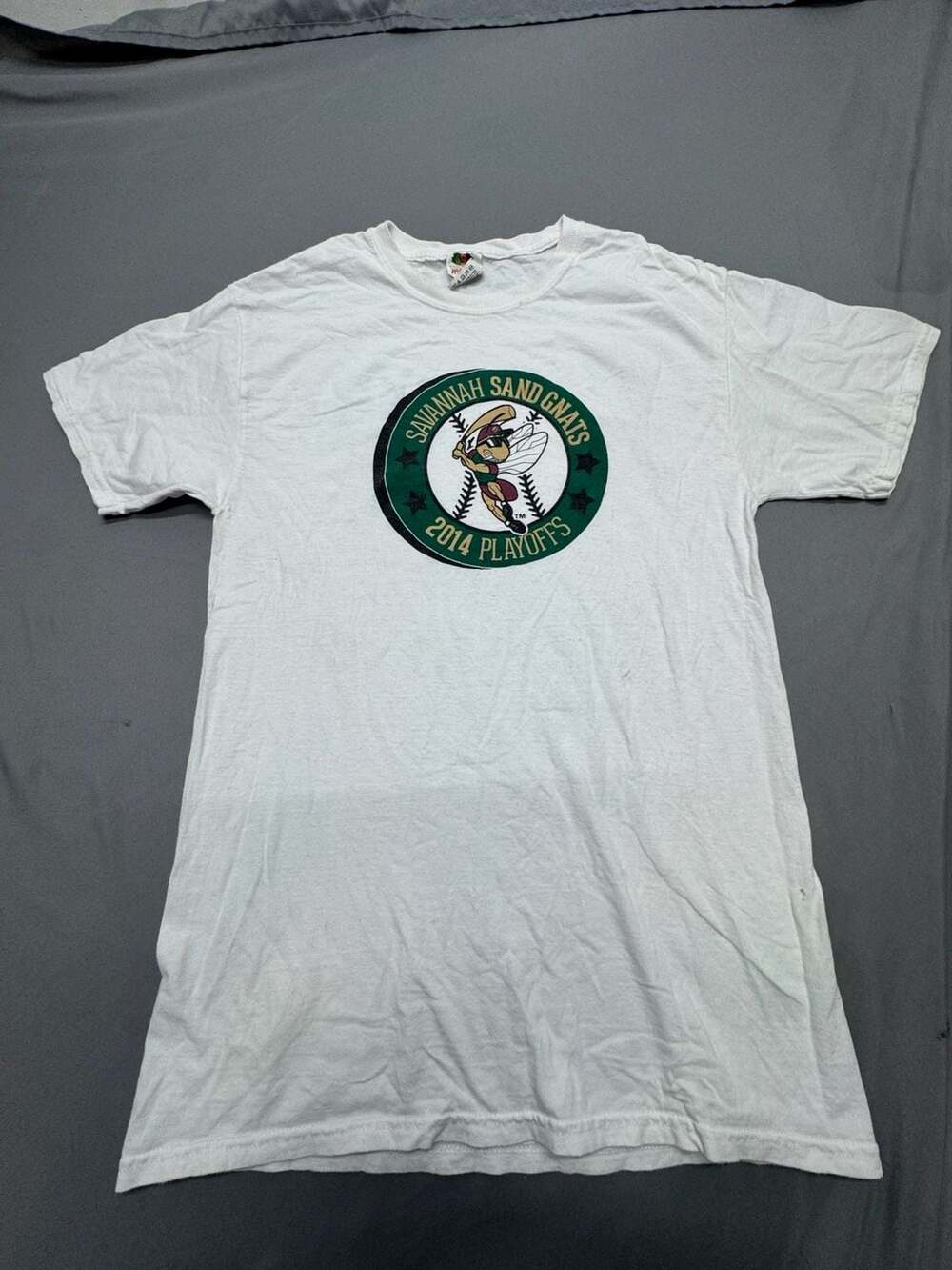 Fruit of the Loom Savannah Sand Gnats 2014 Playoffs T-Shirt Size S White